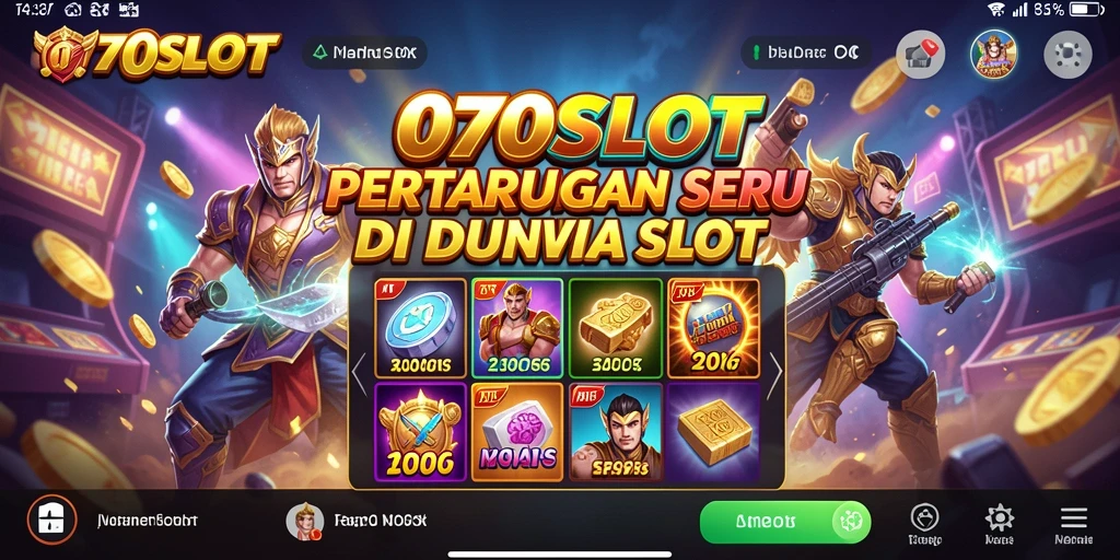 Screenshot 070SLOT menampilkan pertarungan seru dengan karakter yang sedang beraksi.