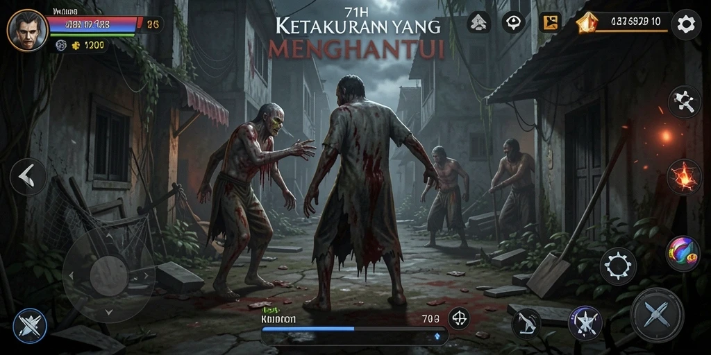 Tampilan menakutkan dari gameplay 71H yang menegangkan.