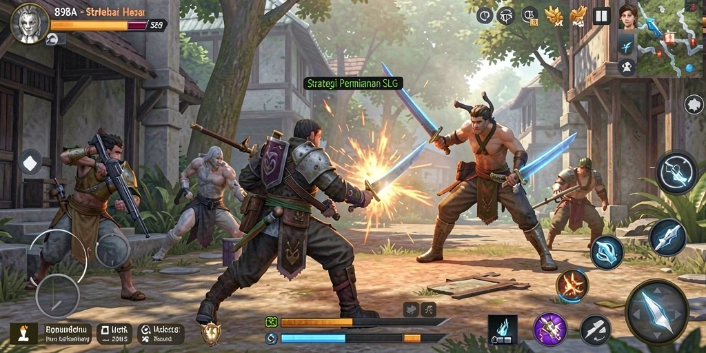 Tampilan gameplay mendalam dari 898A yang menegangkan.