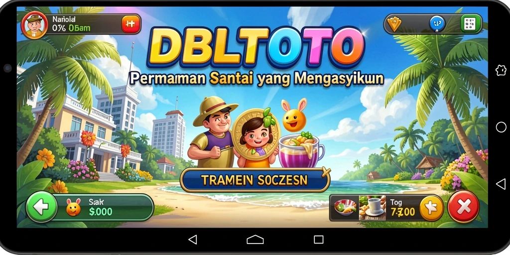 Screenshot gameplay DBLTOTO yang menarik dan penuh warna.