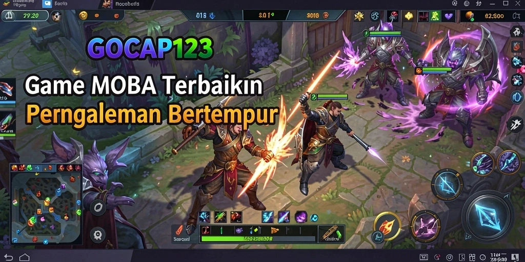 Tampilan gameplay seru dalam GOCAP123 saat bertempur.