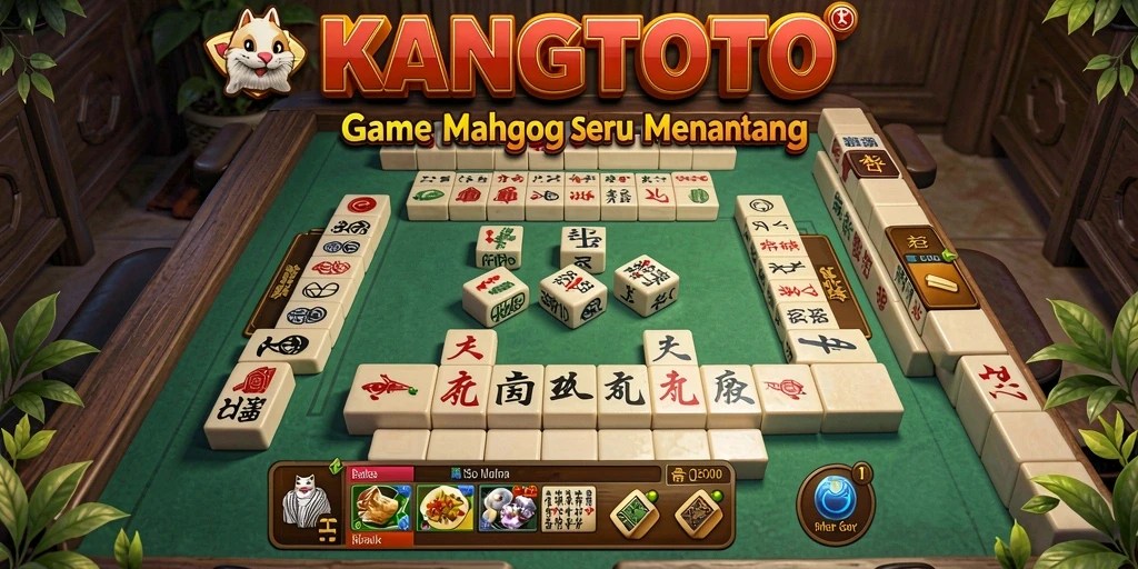 Screenshot kemenangan dalam permainan Mahjong KANGTOTO yang seru.