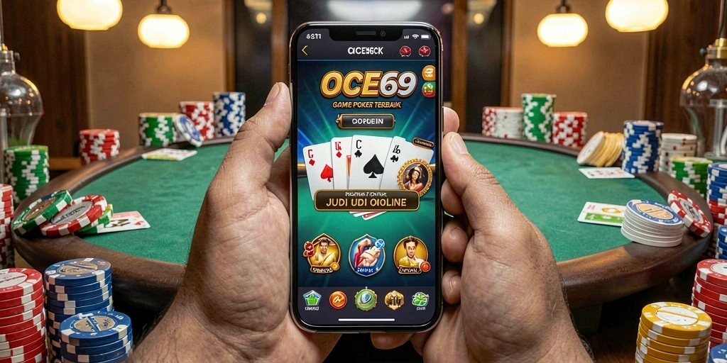 Tampilan gameplay menarik dalam aplikasi poker OCE69.