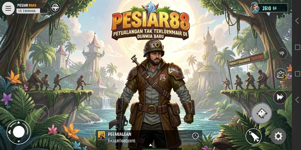 Tangkapan layar utama PESIAR88 menampilkan gameplay yang menarik selama petualangan.