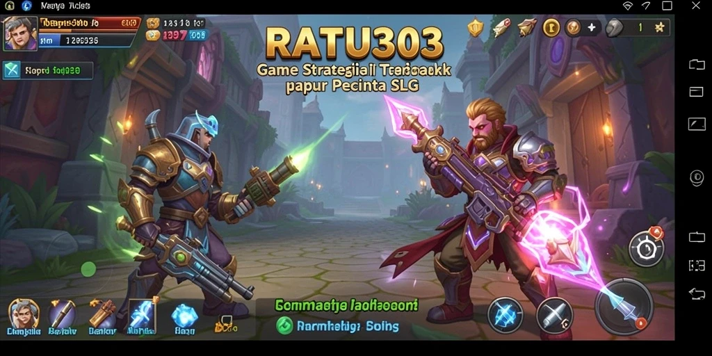 Tampilan gameplay mendalam RATU303 dengan taktik pertempuran yang seru.