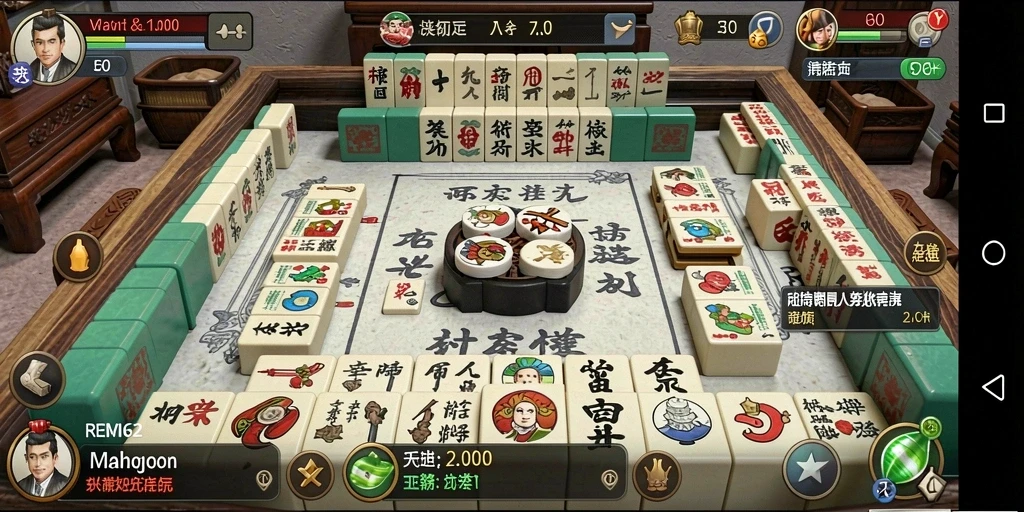 Tampilan menarik dari gameplay Mahjong di REMI62.