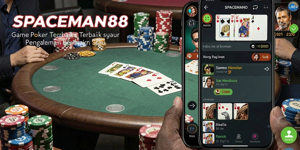 Screenshot gameplay SPACEMAN88 menampilkan aksi seru permainan Poker.