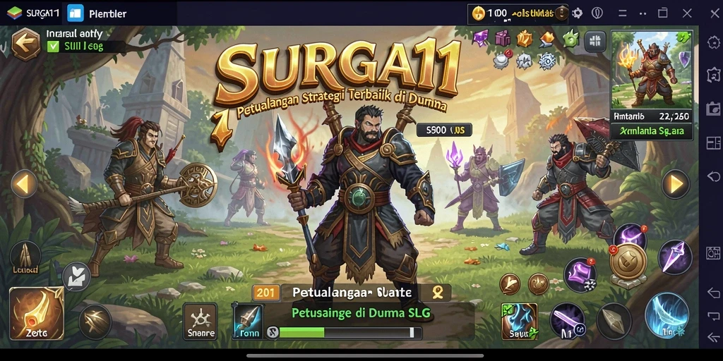 Tampilan gameplay SURGA11 yang seru dan strategis.